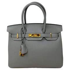 Hermes Birkin Gris Mouette 30 Bag 