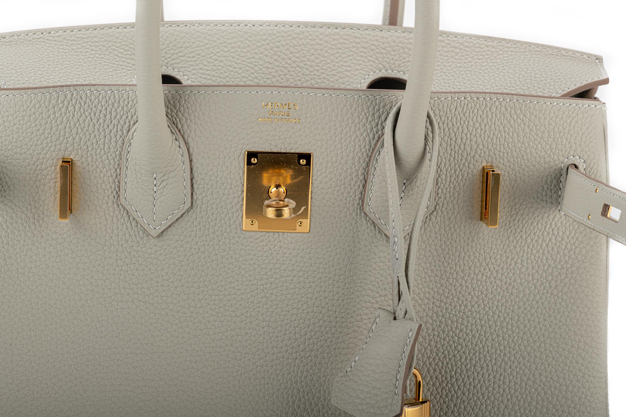 Hermes Birkin Gris Perle Gold Togo Bag 7