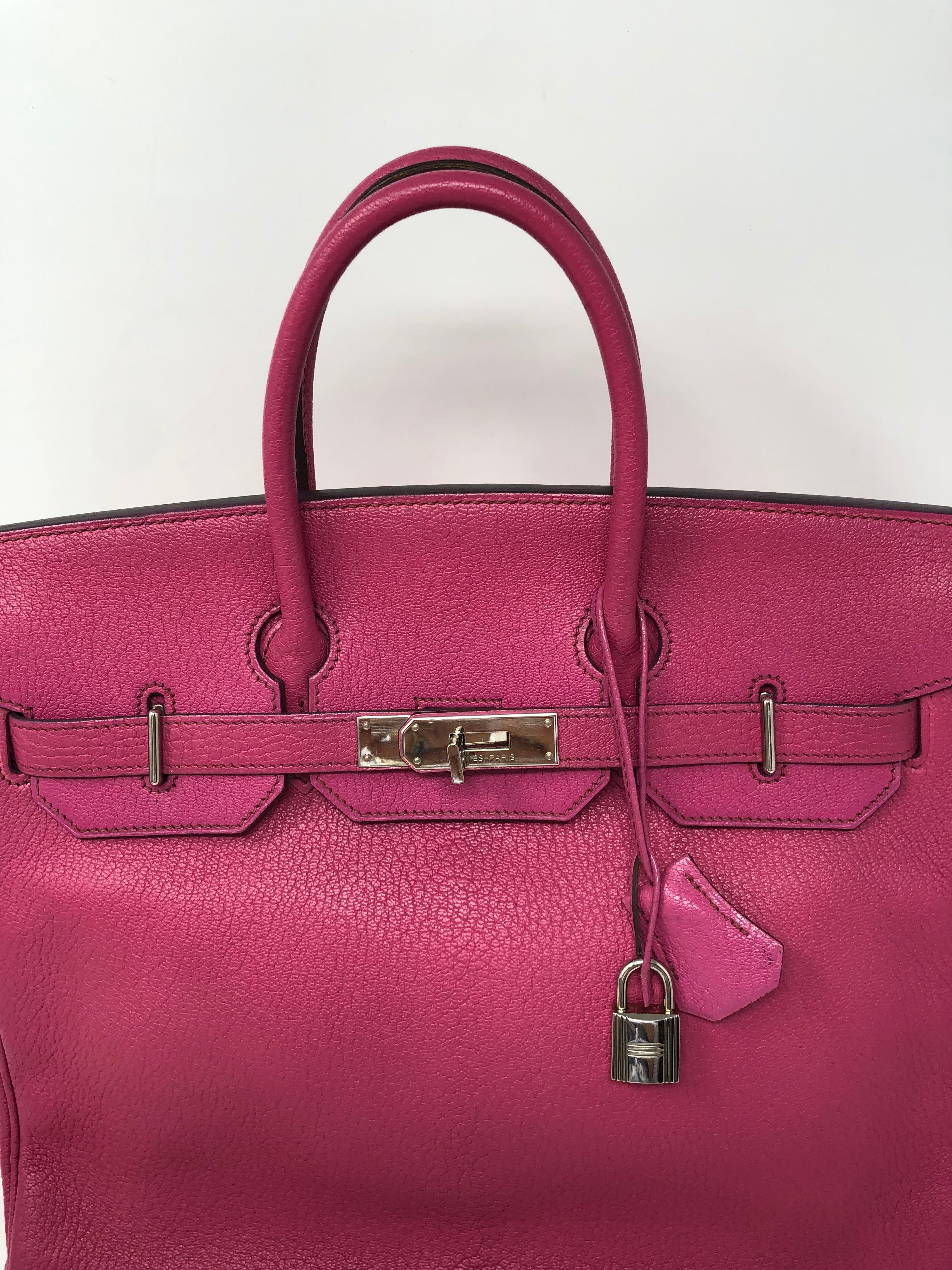 Hermes Birkin HAC 32 Fuschia In Good Condition In Athens, GA