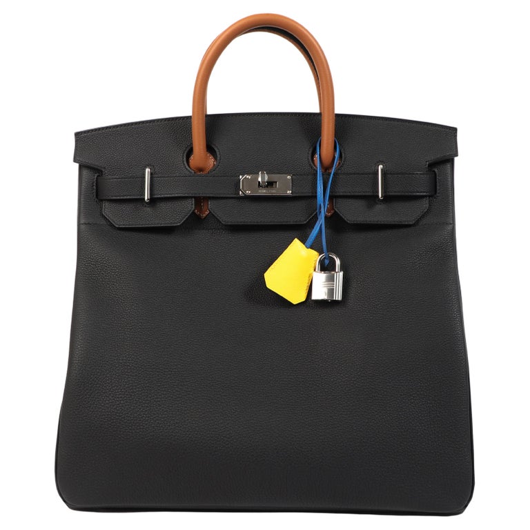 Hermès Birkin HAC 40 Black and Gold and Blue Royale Togo PHW For Sale at  1stDibs