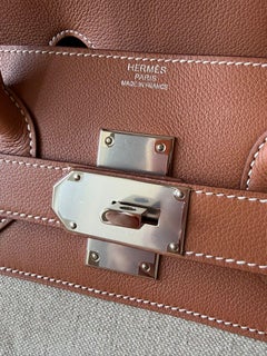 Hermès Birkin HAC 50 Oro Veau Evecolor Toile Herrajes Paladio