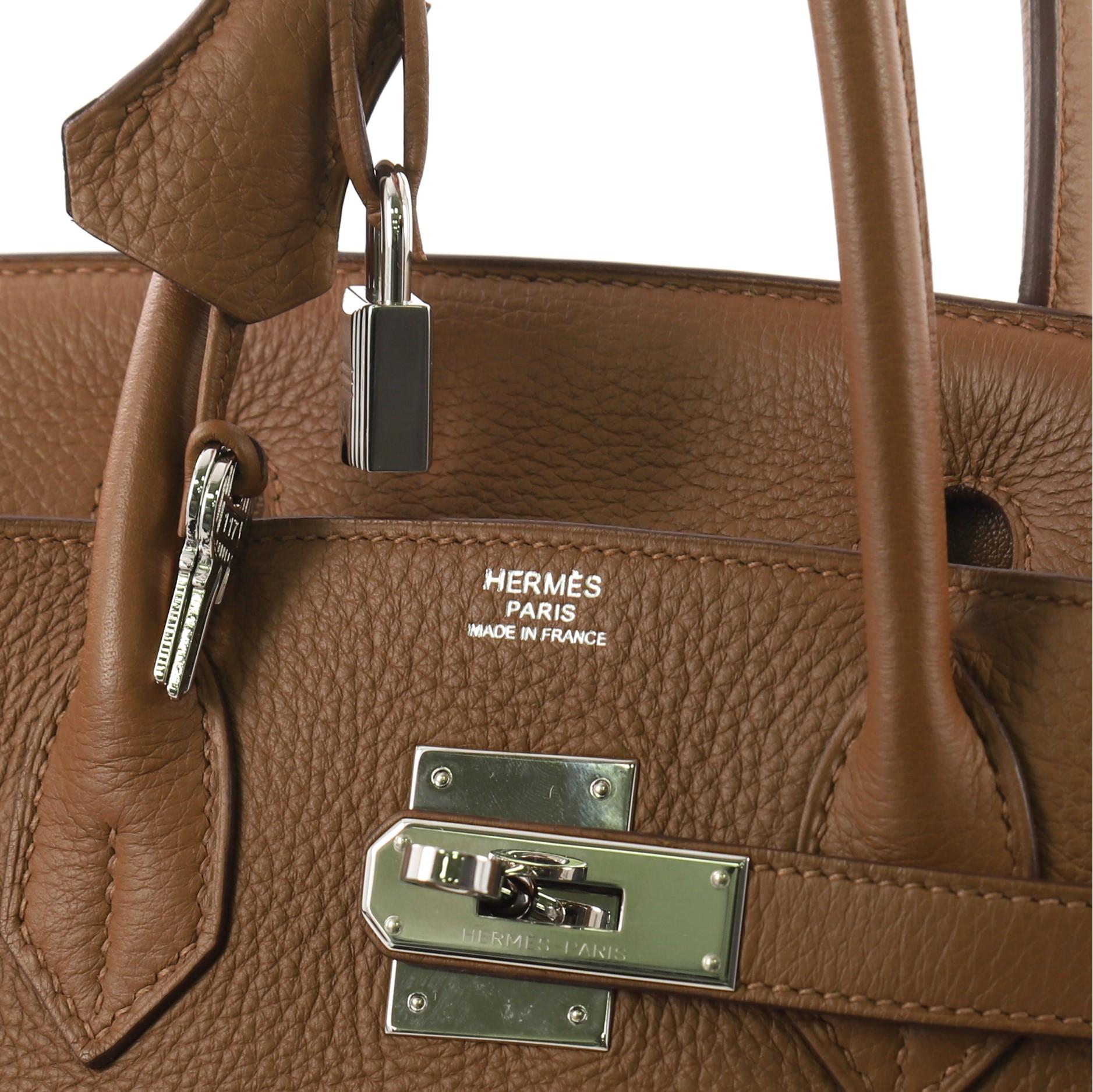 Hermes Birkin Handbag Alezan Clemence with Palladium Hardware 30 2