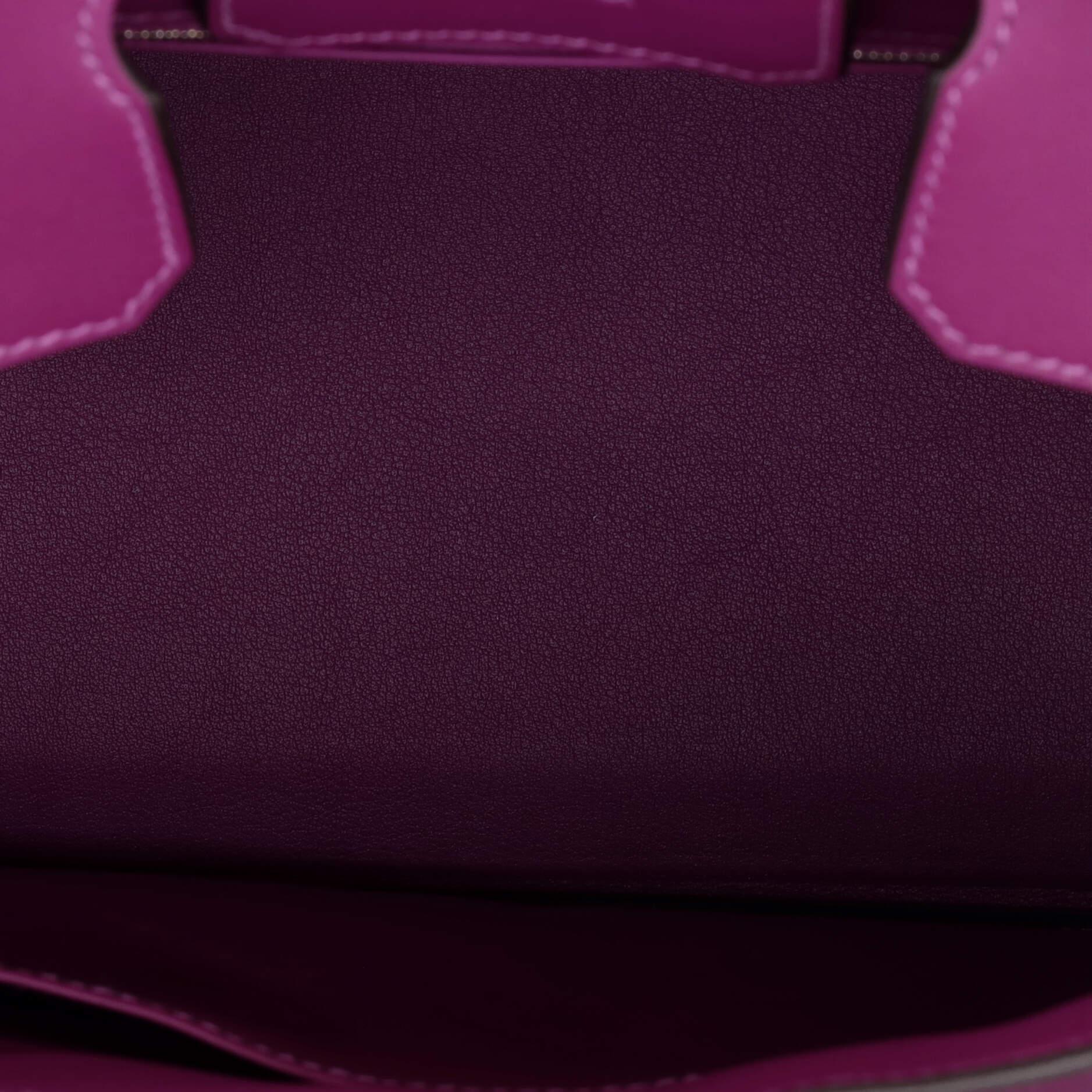 Hermes Birkin Handbag Anemone Swift with Palladium Hardware 25 2