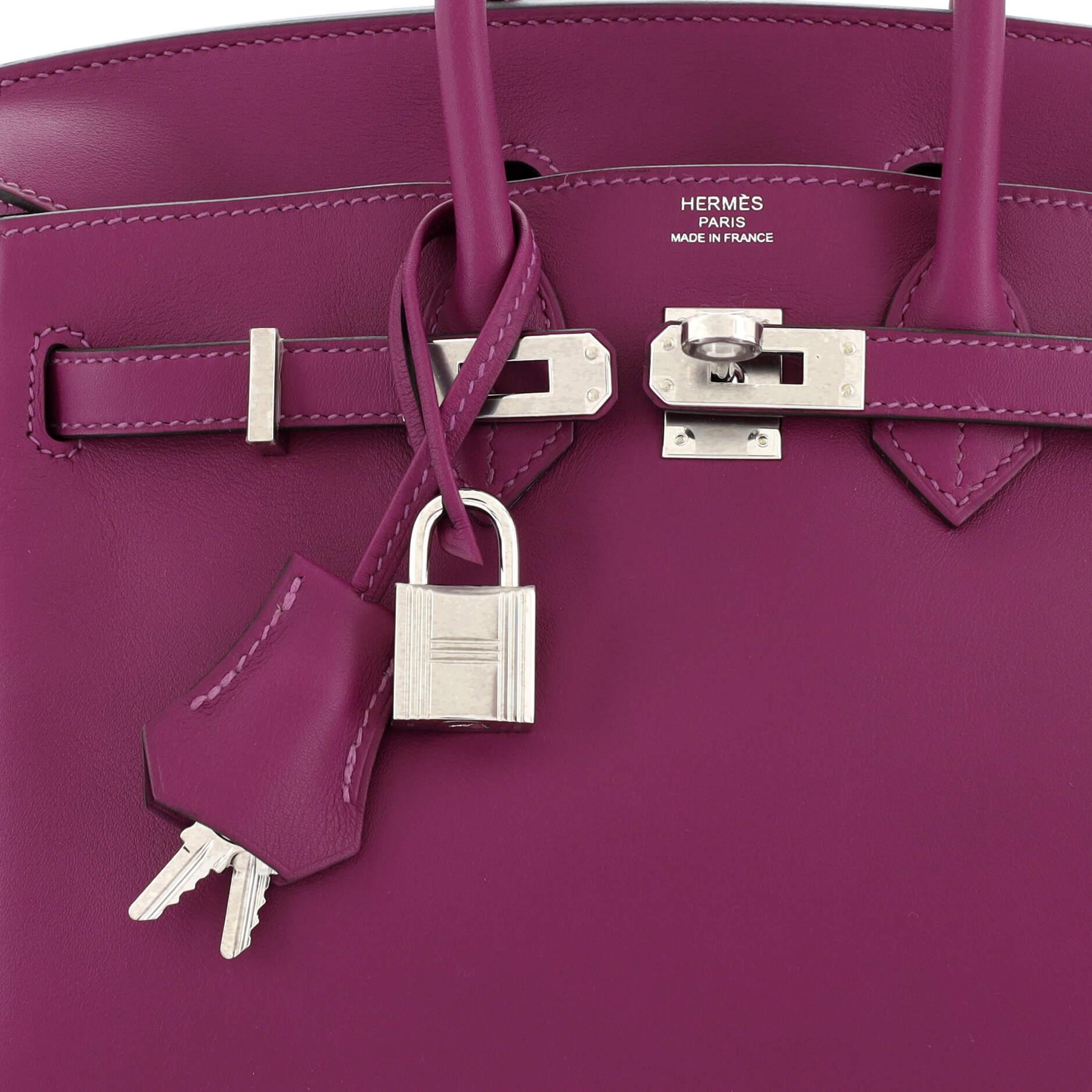 Hermes Birkin Handbag Anemone Swift with Palladium Hardware 25 3