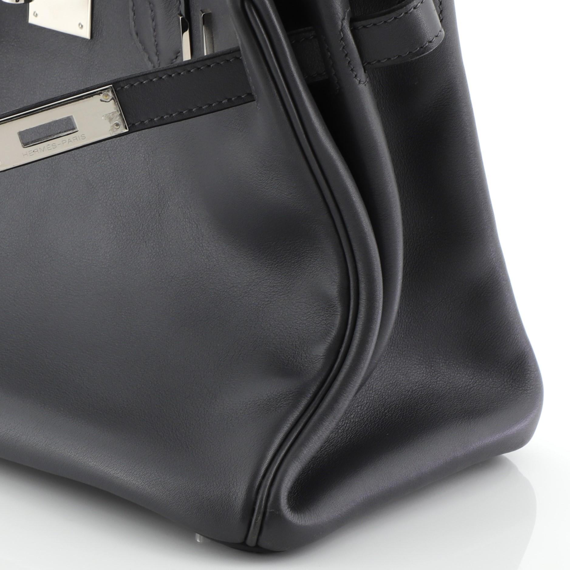 Hermes Birkin Handbag Ardoise Swift with Palladium Hardware 30 1