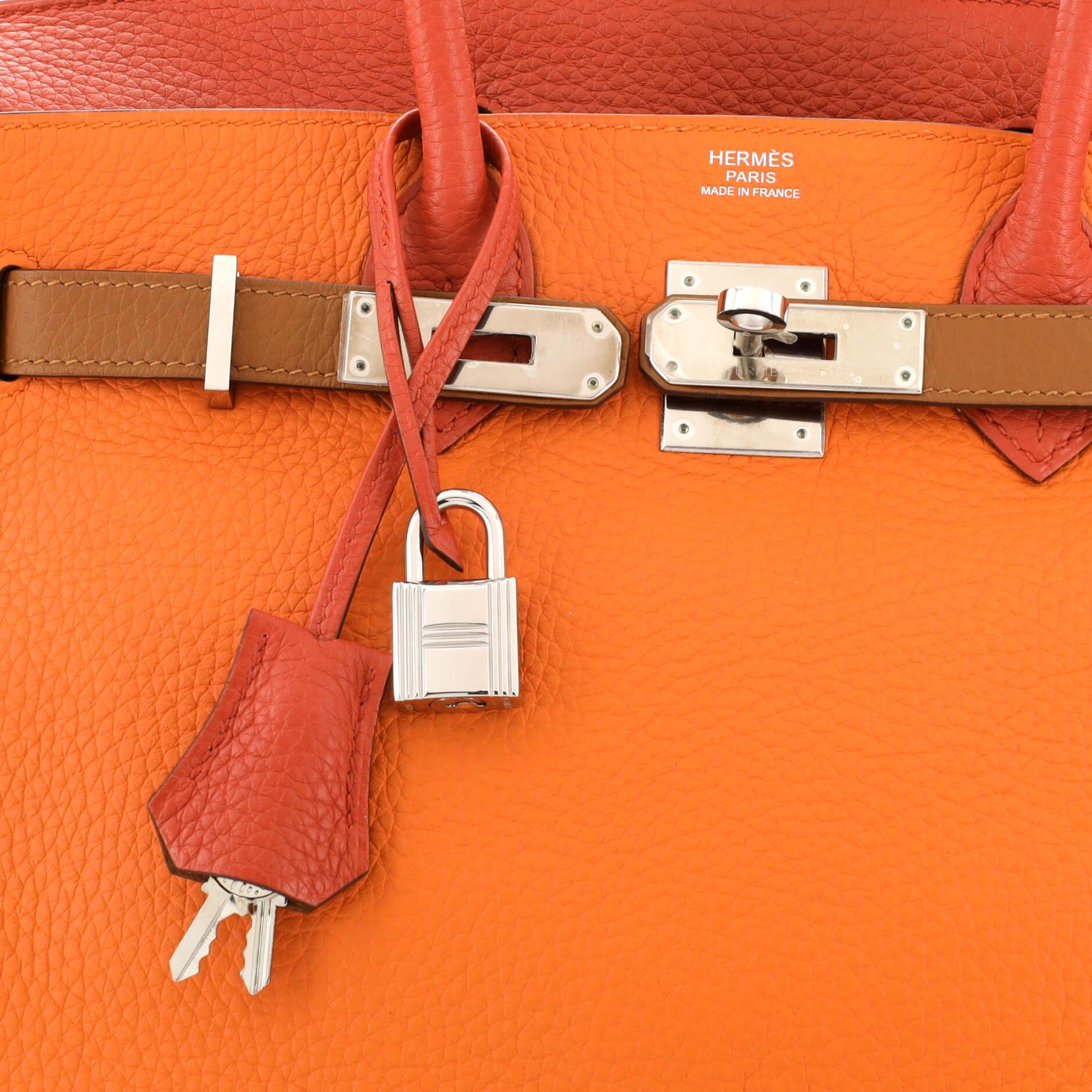 Hermes Birkin Handbag Arlequin Clemence 30 2