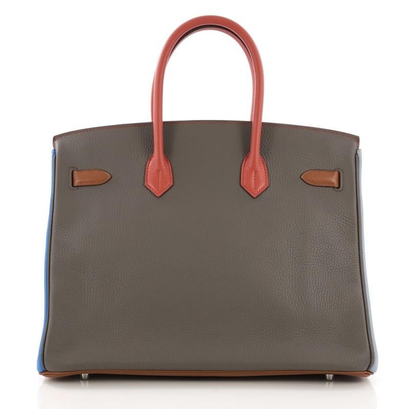 Women's or Men's Hermes Birkin Handbag Arlequin Clemence 35