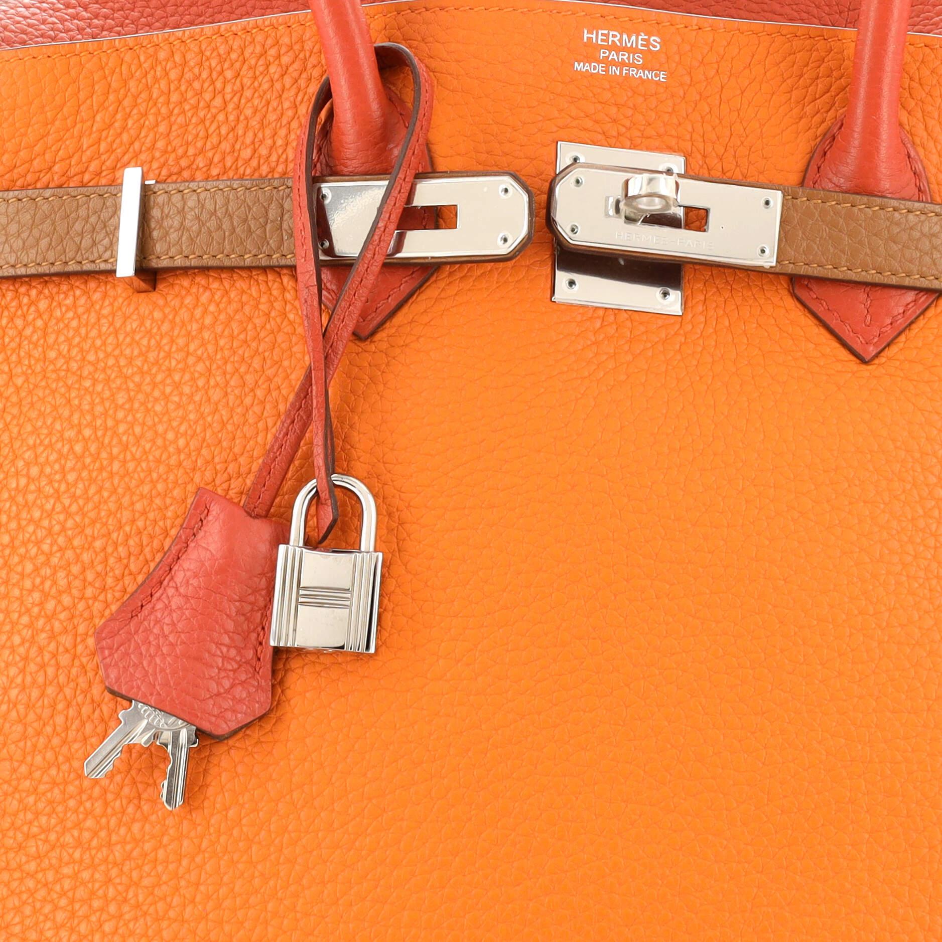 Hermes Birkin Handbag Arlequin Clemence 35 1