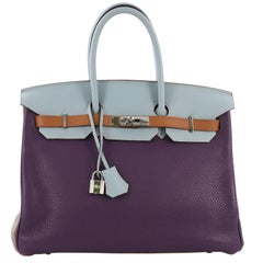 Hermes Birkin Handbag Arlequin Clemence 35