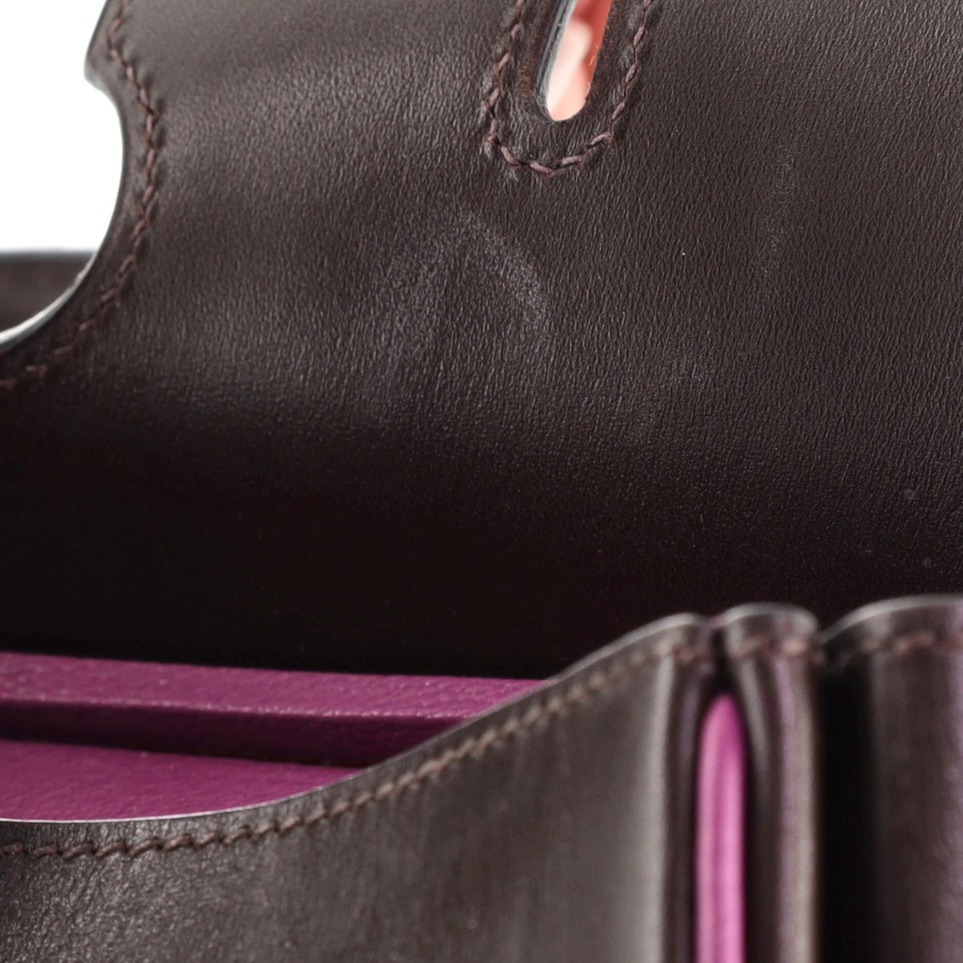 Hermes Birkin Handbag Bicolor Box Calf with Palladium Hardware 35 6