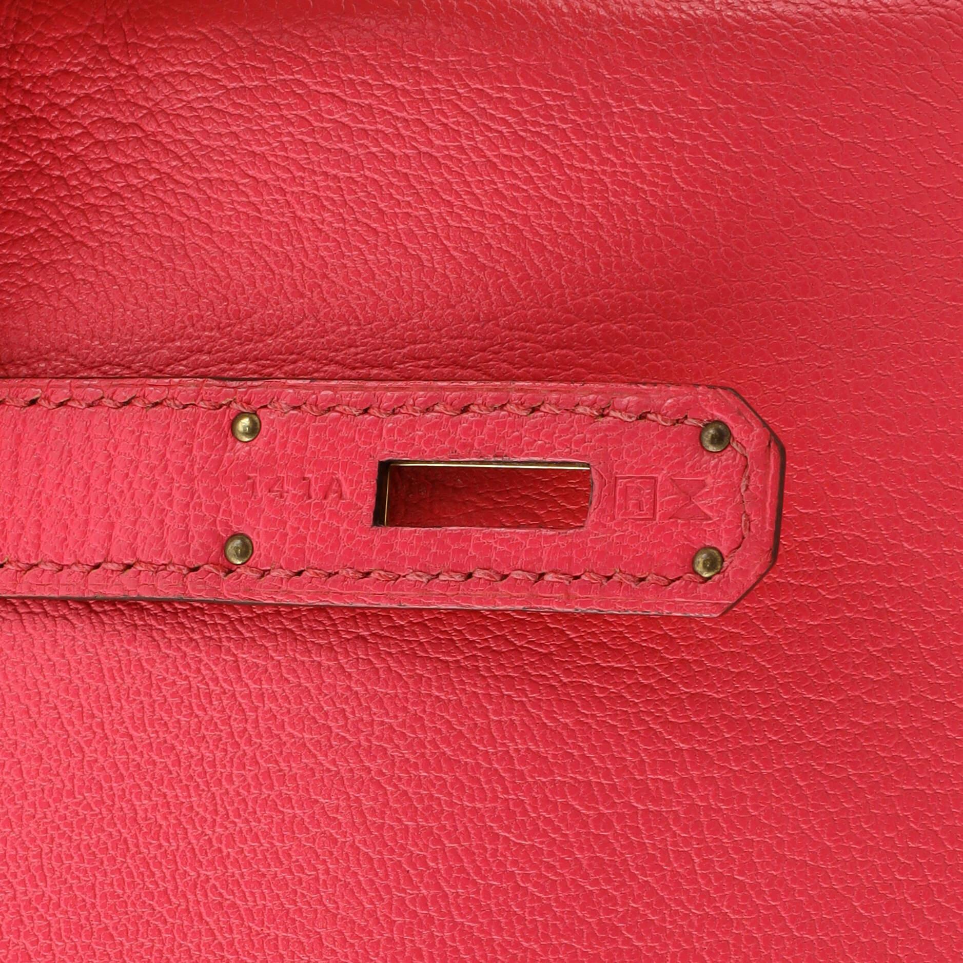 Hermes Birkin Handbag Bicolor Chevre Mysore with Gold Hardware 30 6