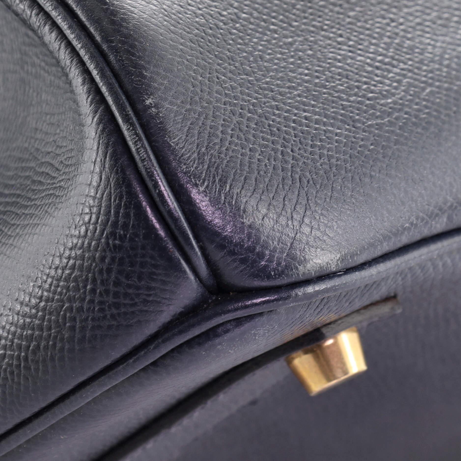 Hermes Birkin Handbag Bicolor Courchevel with Gold Hardware 35 4