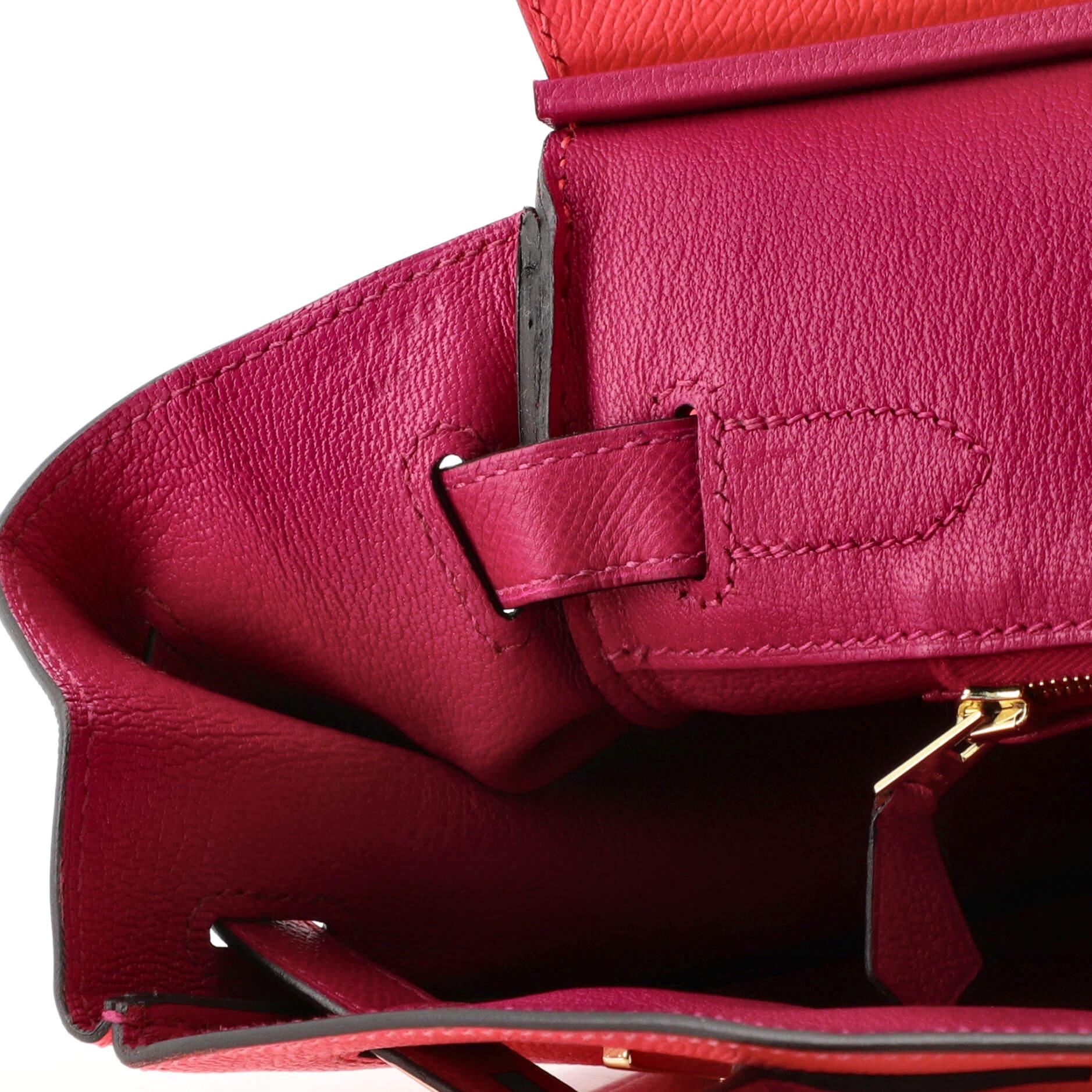 Hermes Birkin Handbag Bicolor Epsom with Gold Hardware 30 3