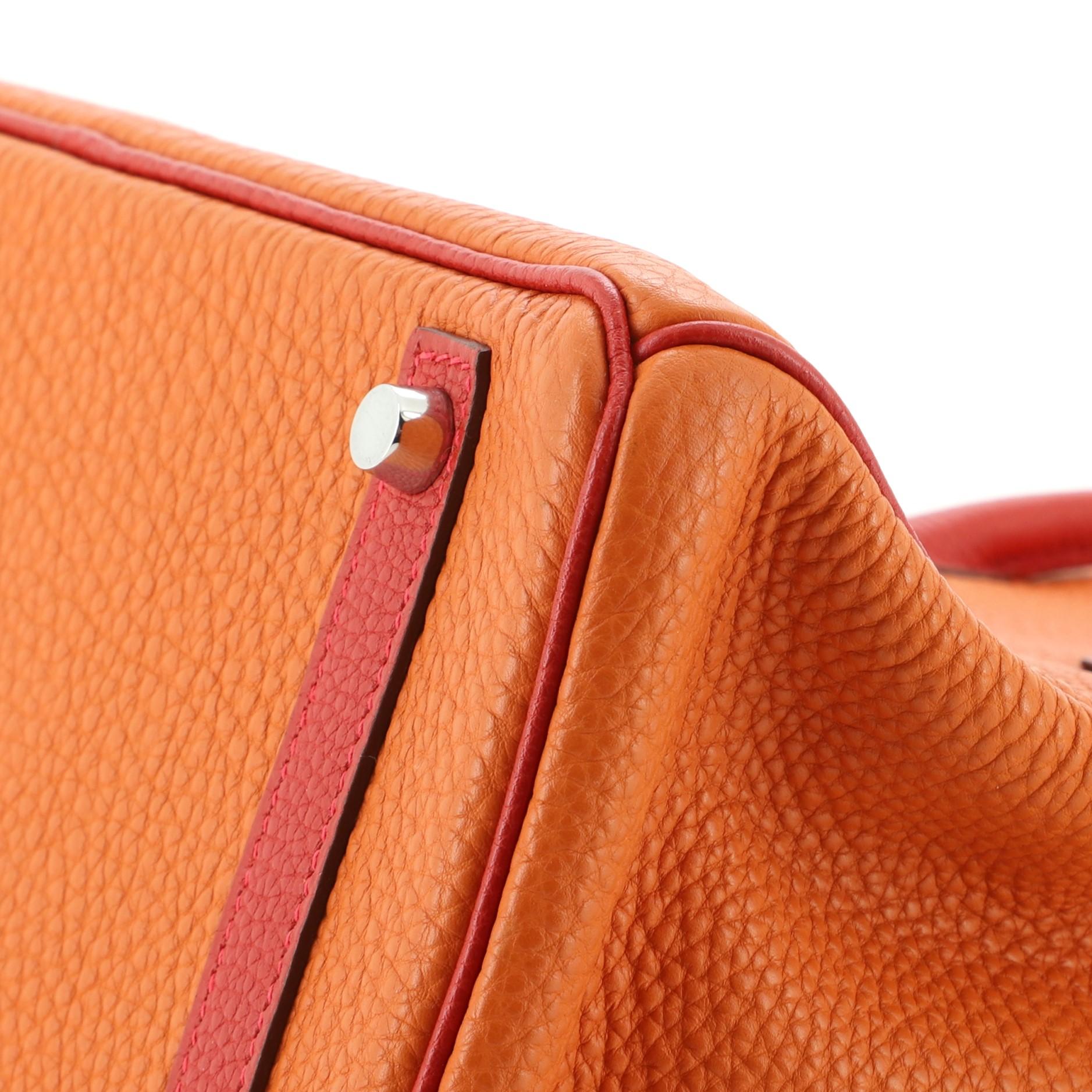 Hermes Birkin Handbag Bicolor Togo with Palladium Hardware 30 2