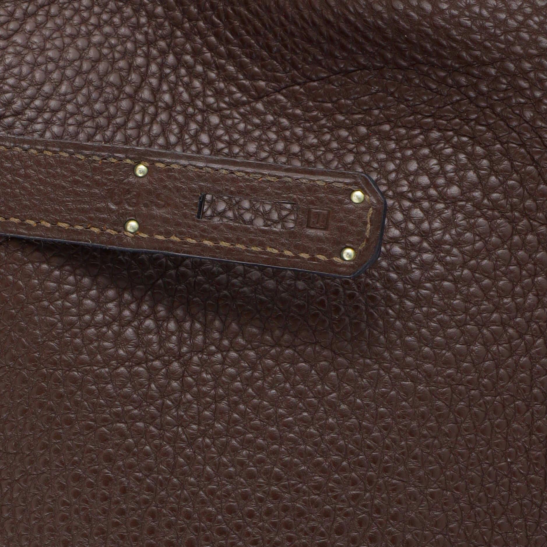 Hermes Birkin Handbag Bicolor Togo with Palladium Hardware 35 6