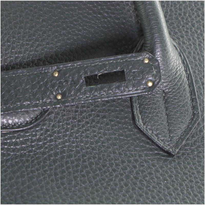 Hermes Birkin Handbag Bicolor Togo with Ruthenium Hardware 35 5