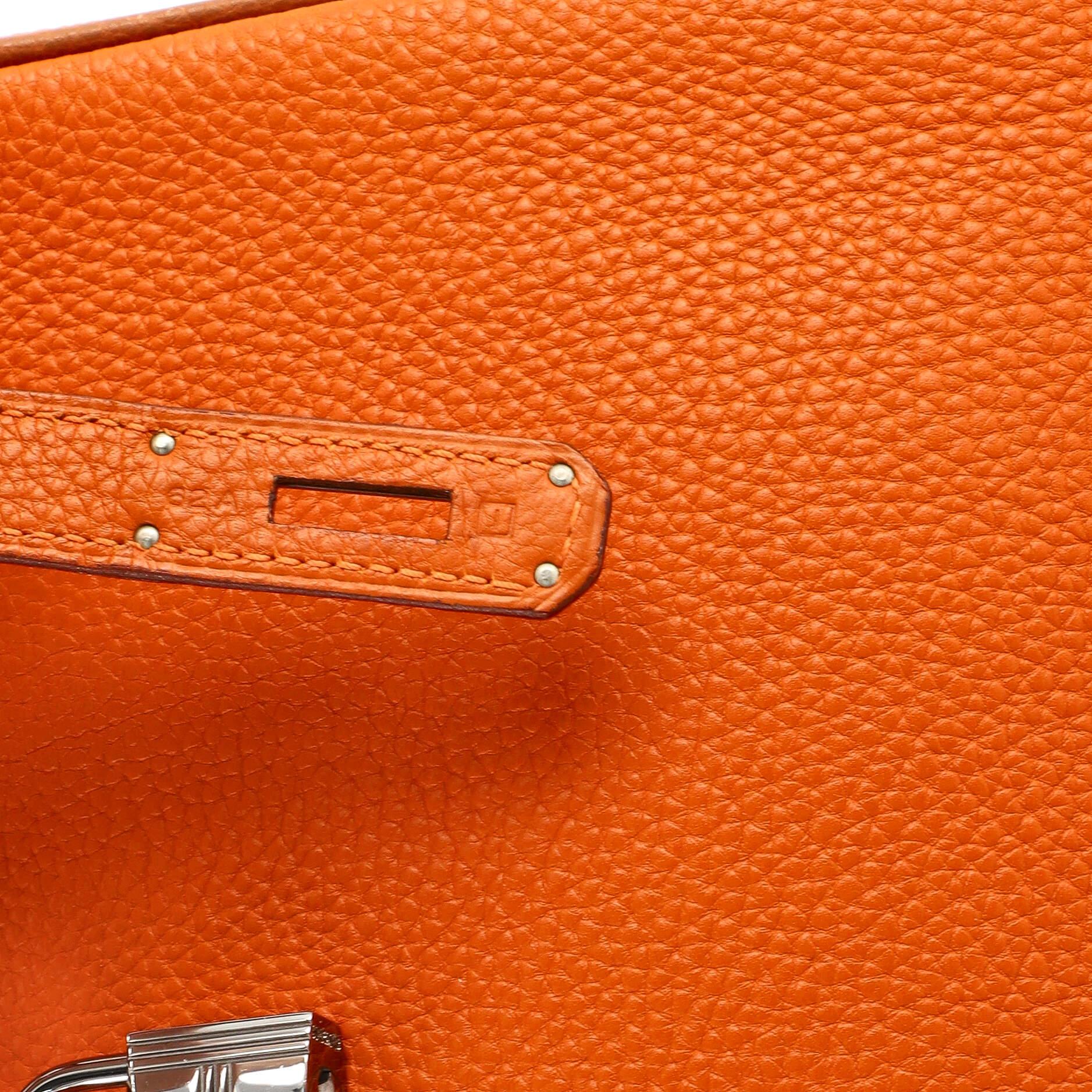 Hermes Birkin Handbag Bicolor Togo with Ruthenium Hardware 35 4