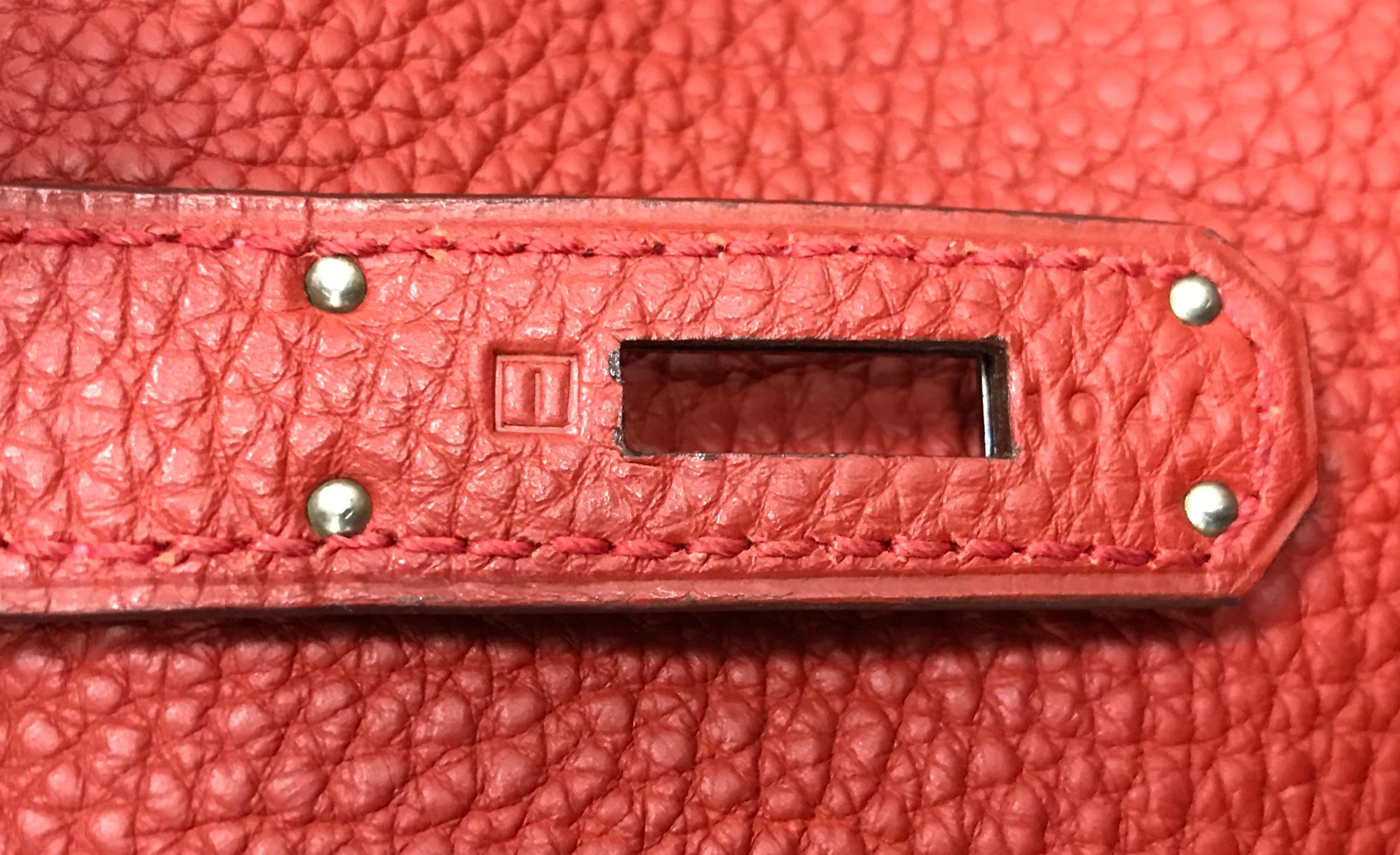 Hermes Birkin Handbag Bicolor Togo with Ruthenium Hardware 35 4