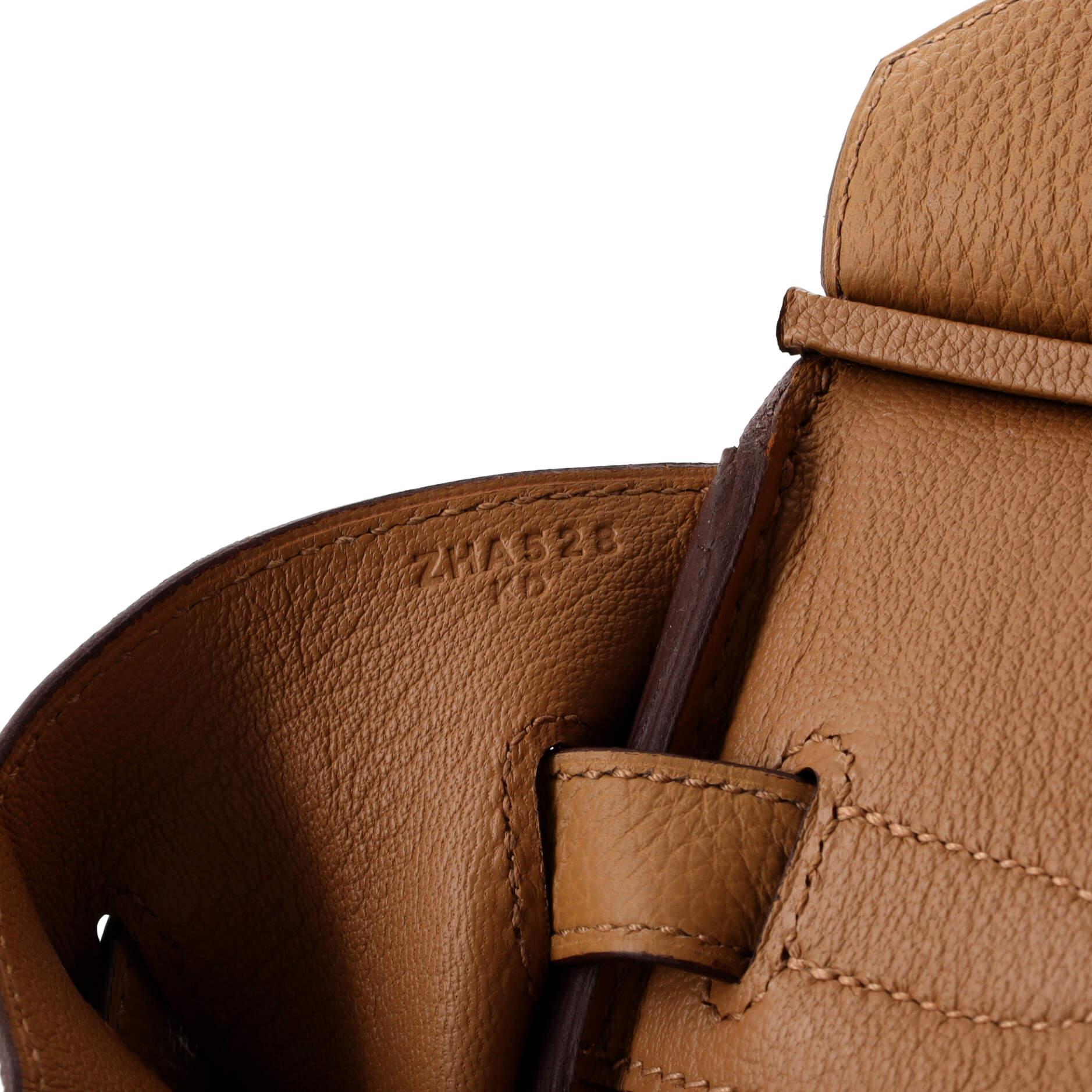 Sac à main Hermès Birkin biscuit Togo avec finitions métalliques en palladium 30 4