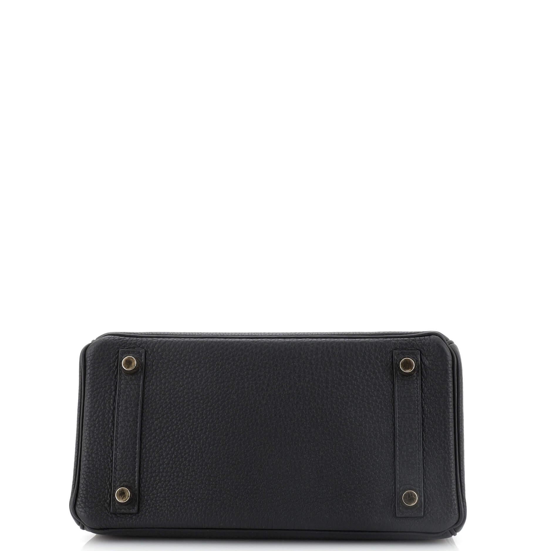 Hermes Birkin Handbag Black Togo with Gold Hardware 25 1