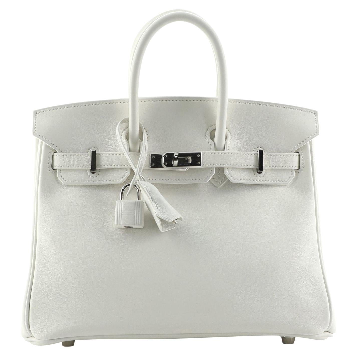 HERMÈS Limited Edition Birkin 25 handbag in Chai Swift leather and Toile H  canvas with Palladium hardware-Ginza Xiaoma – Authentic Hermès Boutique