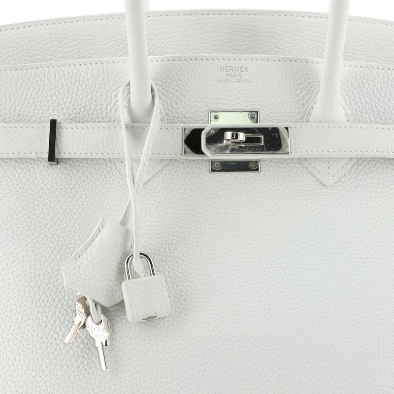 Hermes Birkin Handbag Blanc Togo with Palladium Hardware 35 1