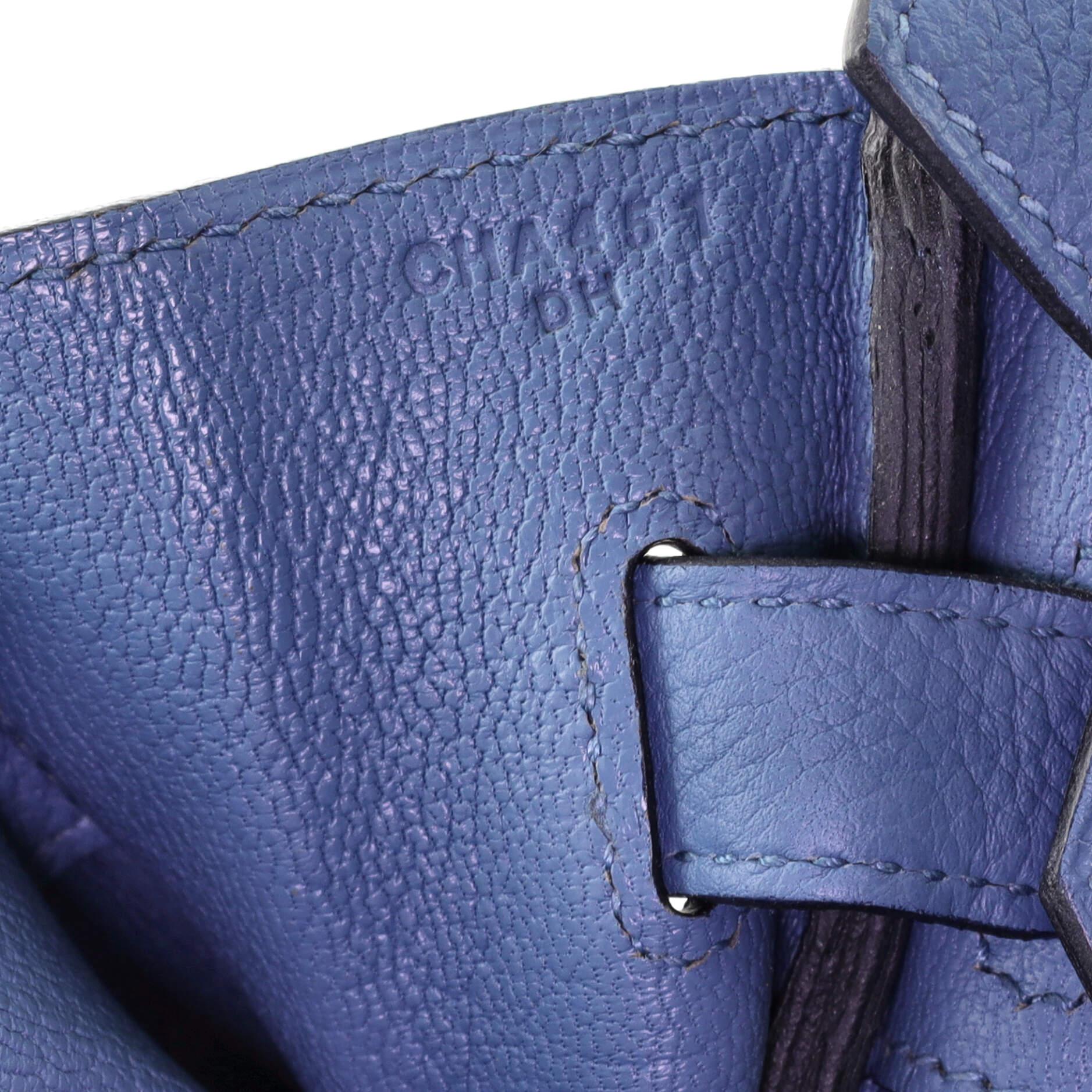 Hermes Birkin Handbag Bleu Azur Togo with Gold Hardware 30 4