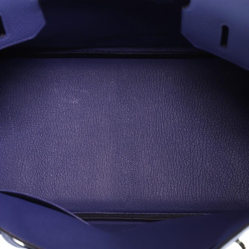 Hermes Birkin Handbag Bleu Brighton Togo with Palladium Hardware 30 1