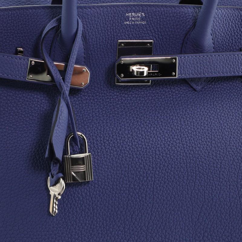 Hermes Birkin Handbag Bleu Brighton Togo with Palladium Hardware 30 2