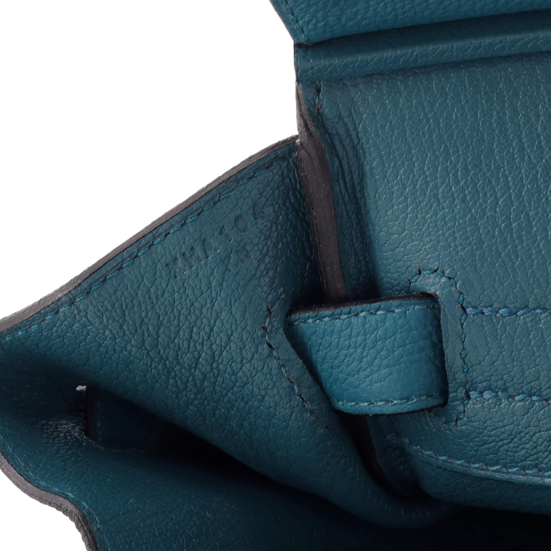 Hermes Birkin Handbag Bleu Colvert Togo with Gold Hardware 30 7