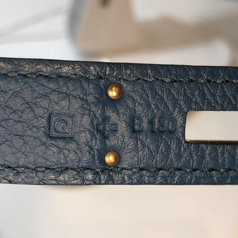 Women's or Men's Hermes Birkin Handbag Bleu de Galice Togo With Gold Hardware 35