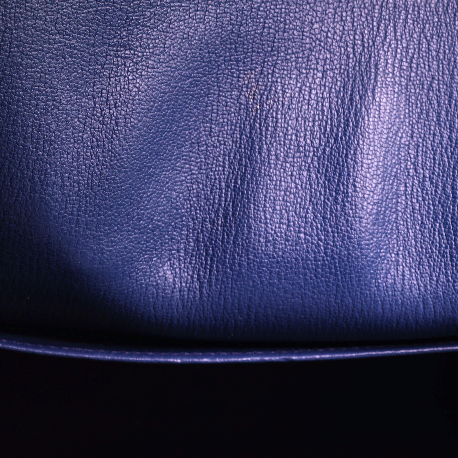 Hermes Birkin Handbag Bleu De Malte Epsom with Palladium Hardware 35 7