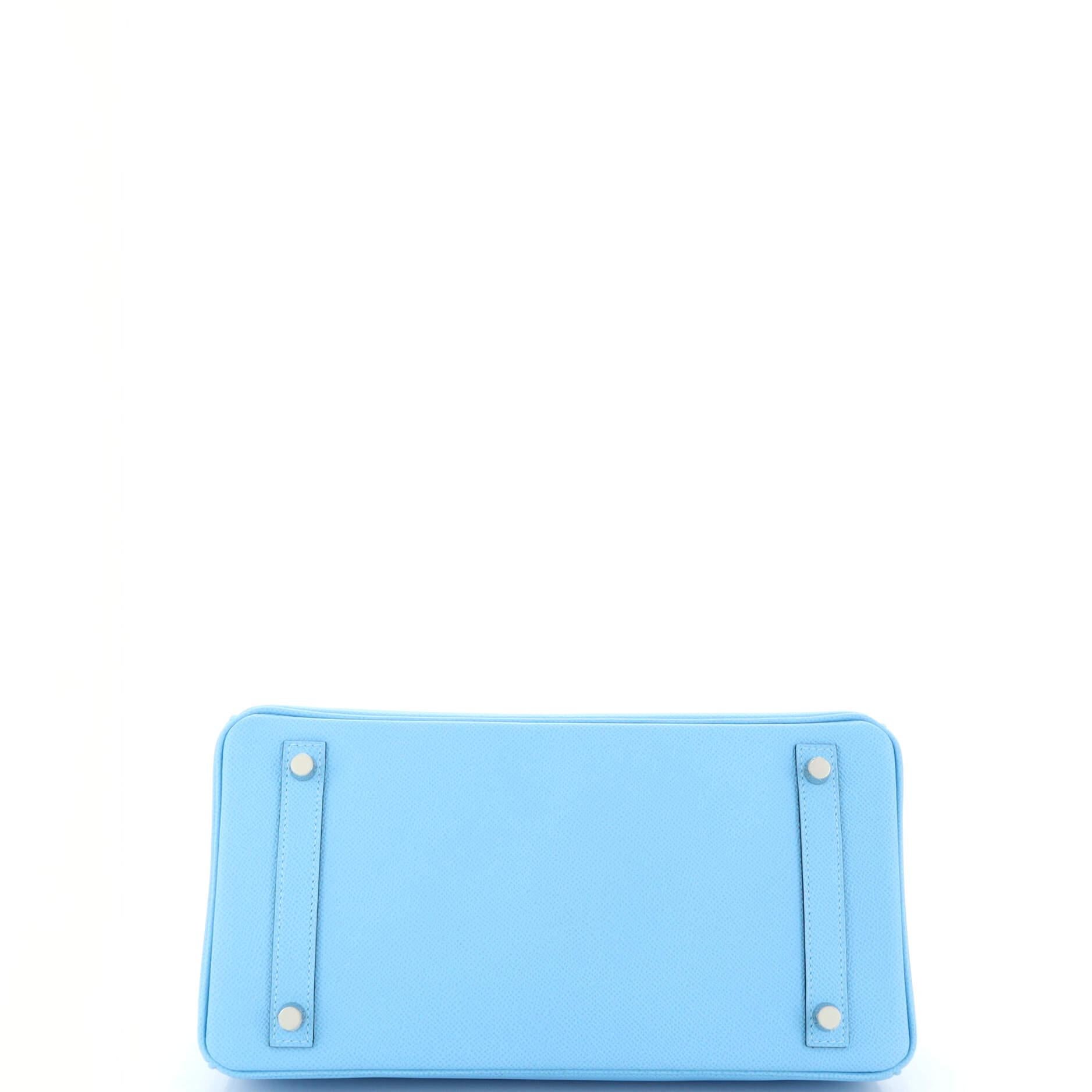 Hermes Birkin Handbag Bleu Du Nord Epsom with Palladium Hardware 30 1