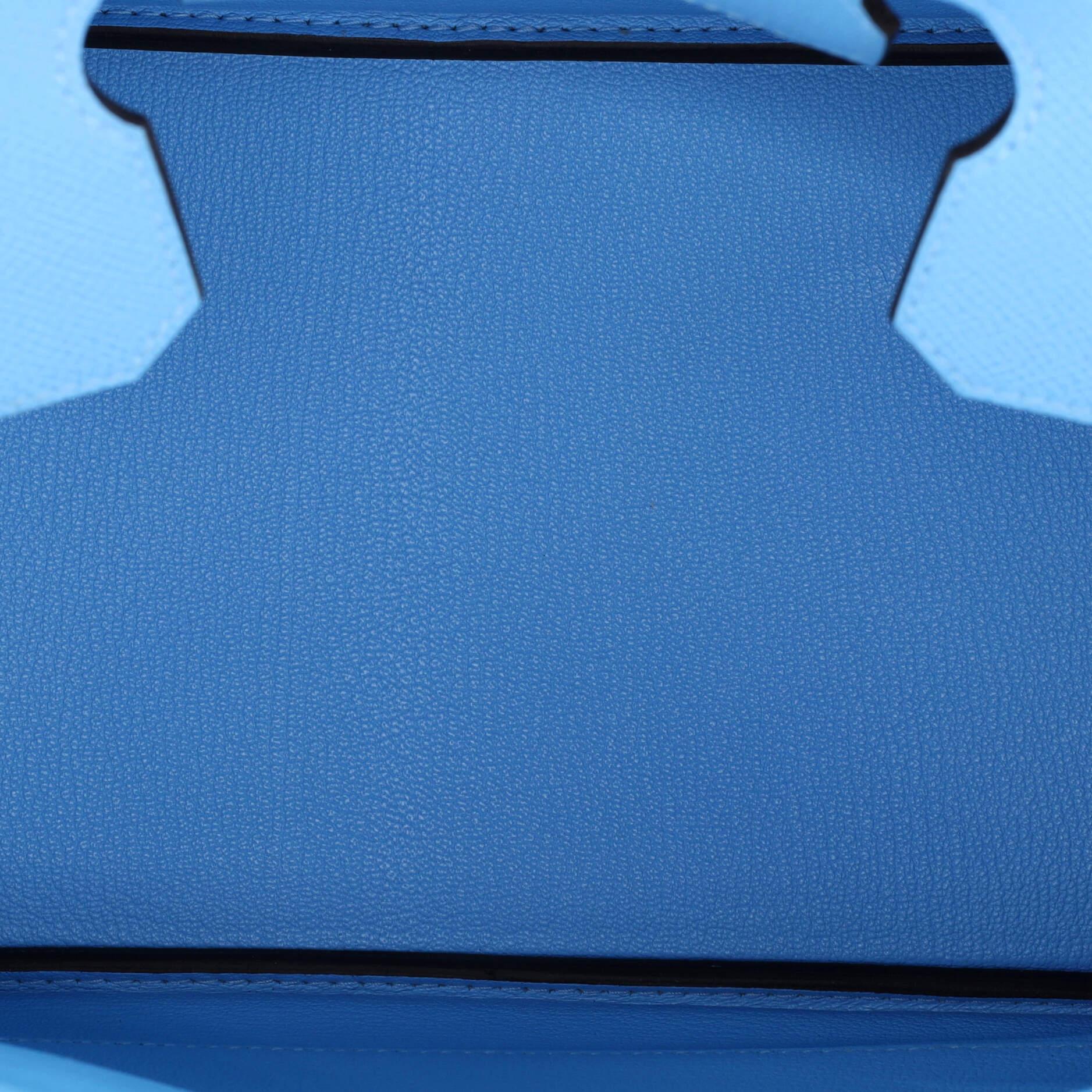 Hermes Birkin Handbag Bleu Du Nord Epsom with Palladium Hardware 30 2