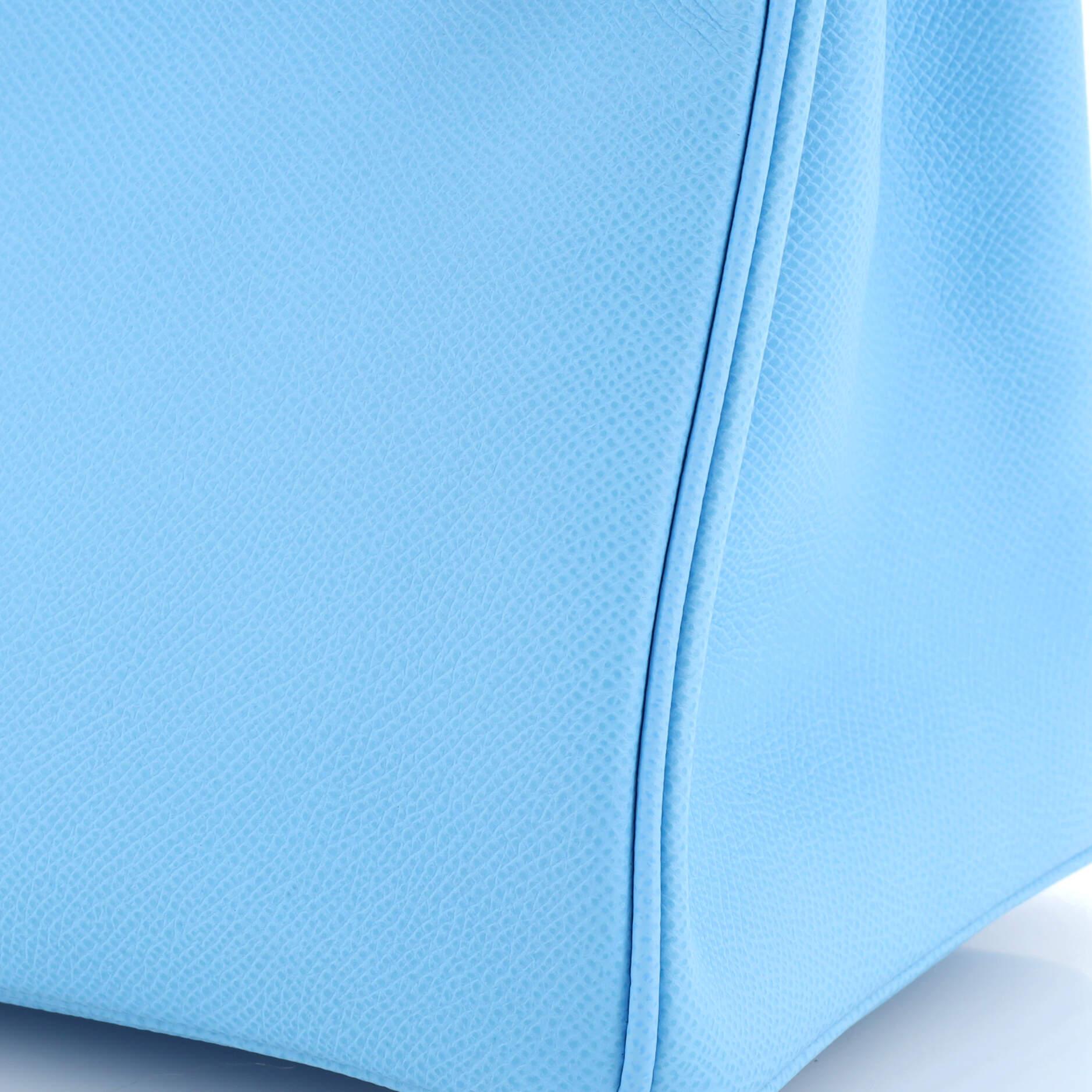 Hermes Birkin Handbag Bleu Du Nord Epsom with Palladium Hardware 30 4
