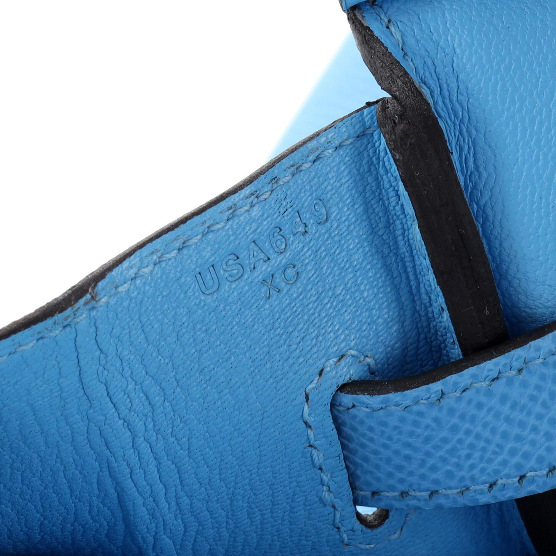 Hermes Birkin Handbag Bleu Du Nord Epsom with Palladium Hardware 30 5