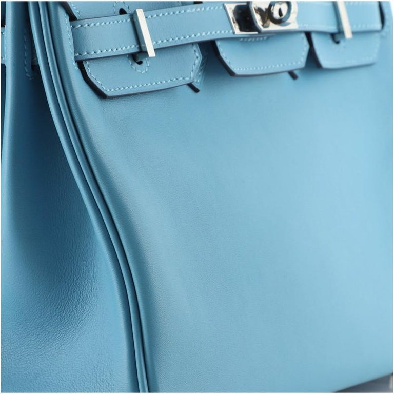 Hermès Bleu Du Nord Swift Leather Birkin 25 with Palladium