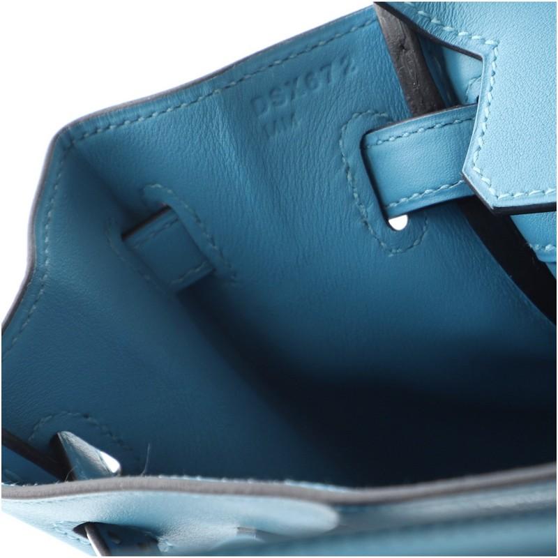 Hermes Birkin Handbag Bleu Du Nord Swift with Palladium Hardware 25 2
