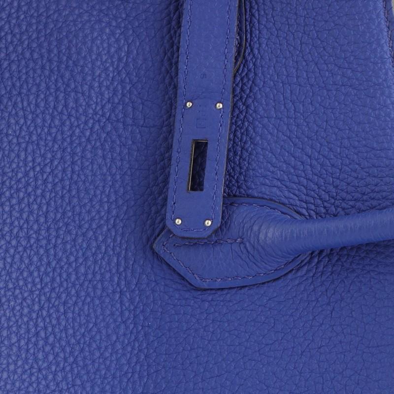 Hermes Birkin Handbag Bleu Electrique Togo with Palladium Hardware 35 3