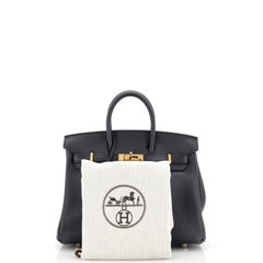 Hermes Birkin Handbag Bleu Indigo Swift with Gold Hardware 25