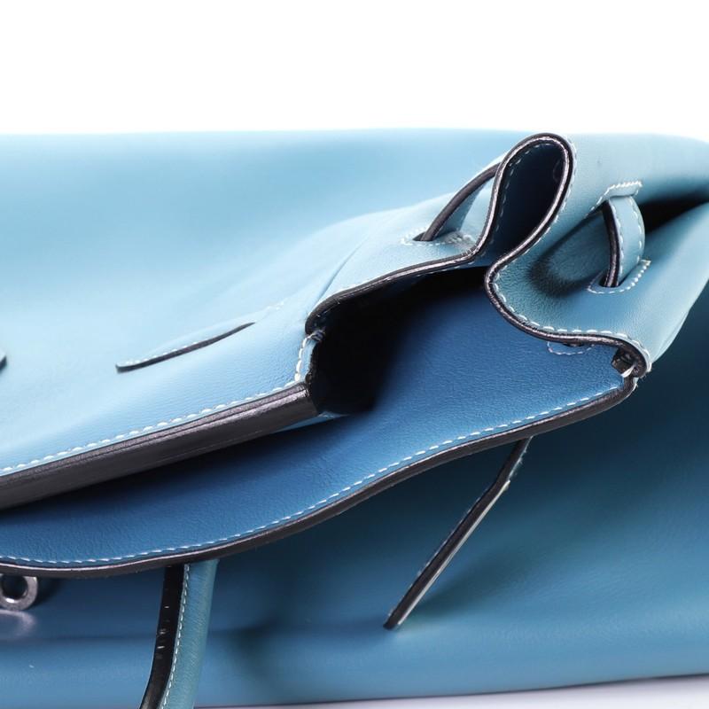 Hermes Birkin Handbag Bleu Jean Swift with Palladium Hardware 35 6