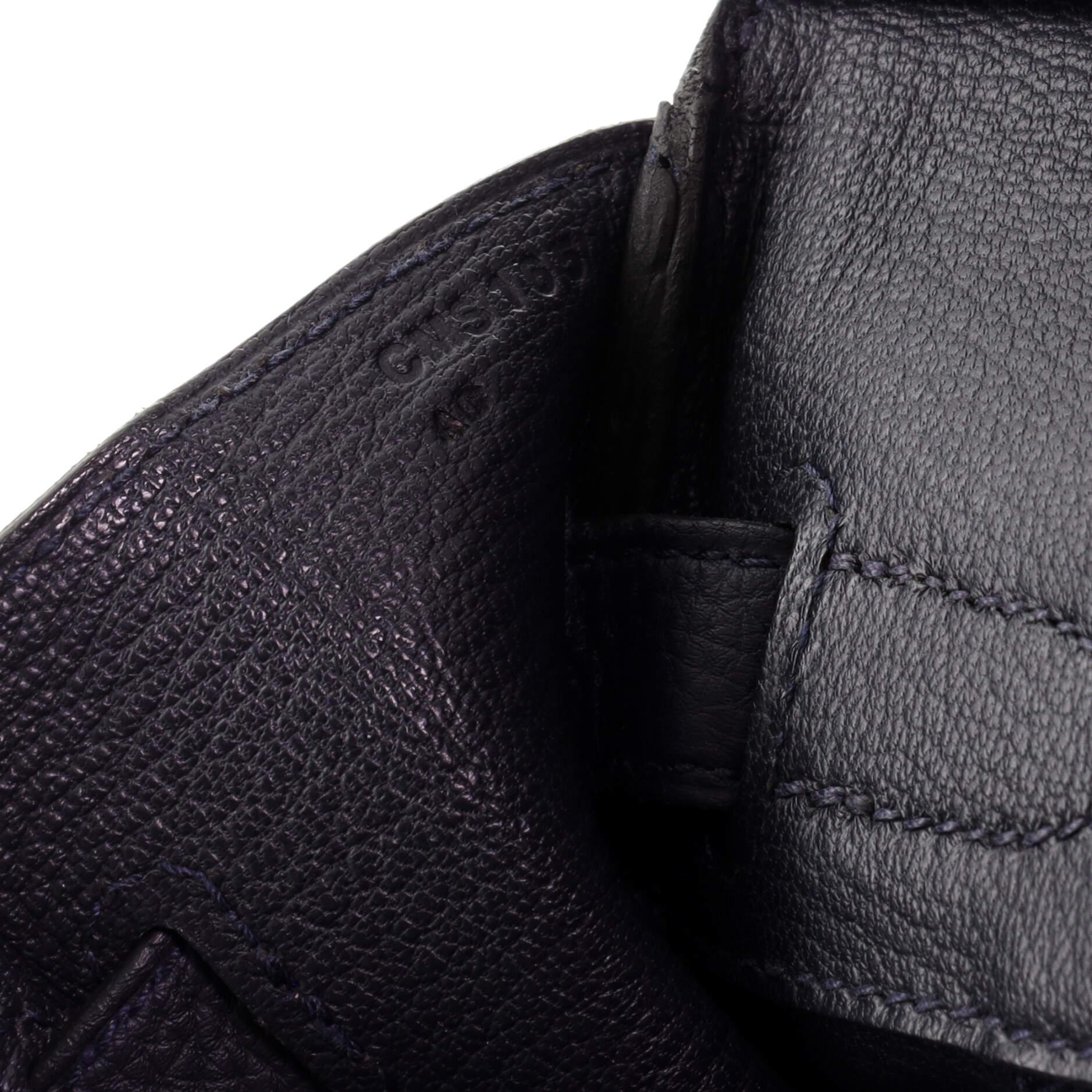 Hermes Birkin Handbag Bleu Nuit Togo with Palladium Hardware 30 5