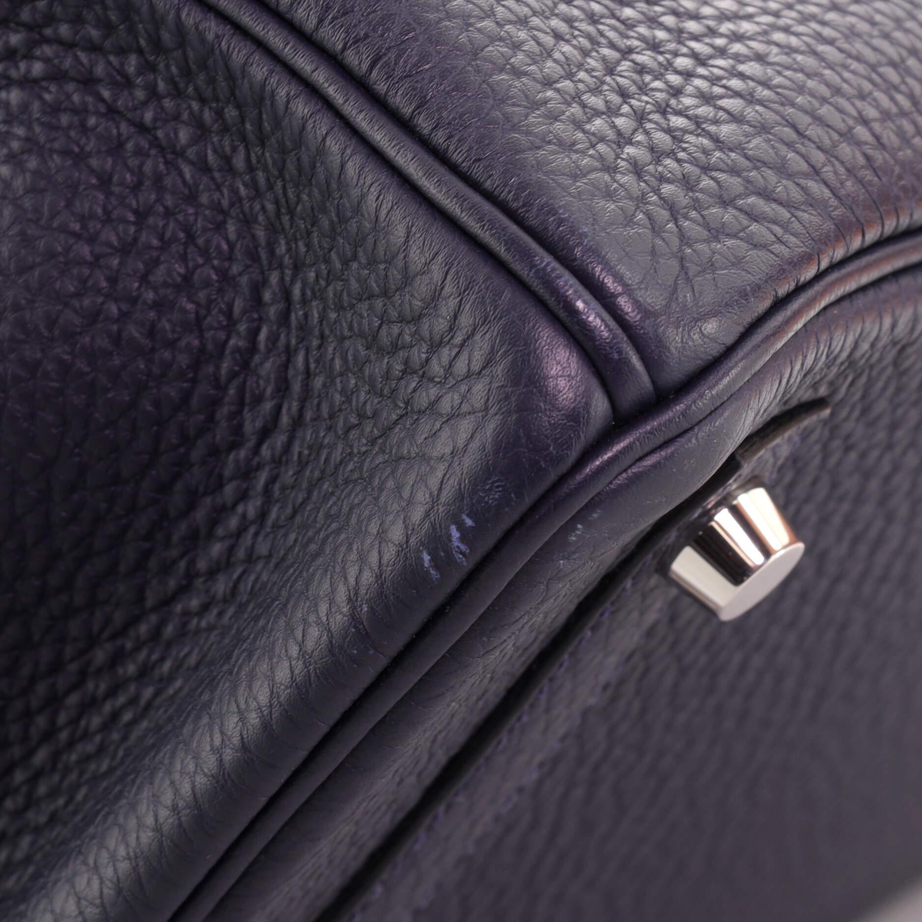 Hermes Birkin Handbag Bleu Nuit Togo with Palladium Hardware 30 3