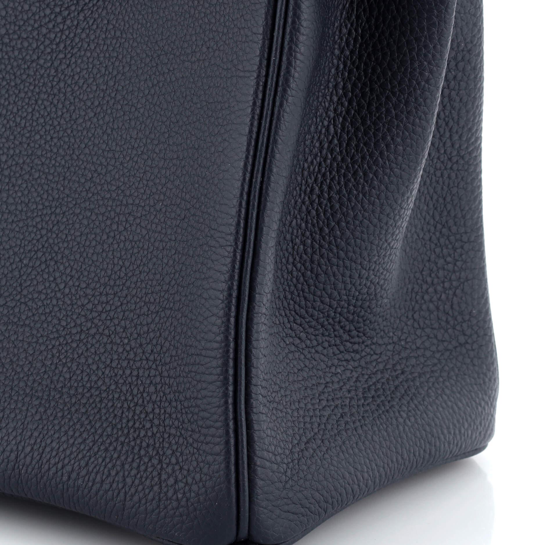Hermes Birkin Handbag Bleu Nuit Togo with Rose Gold Hardware 30 5