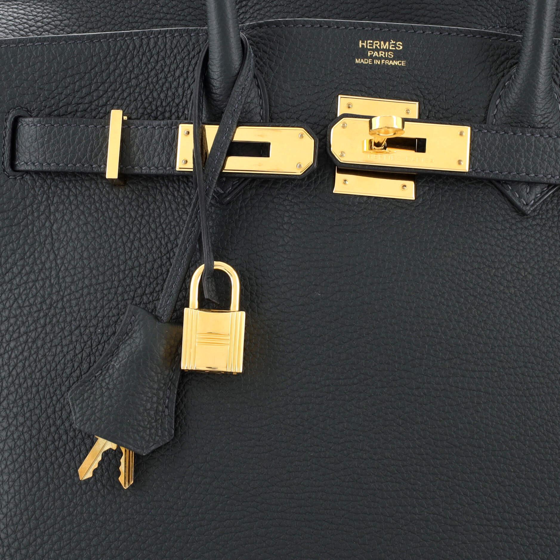 Hermes Birkin Handbag Bleu Orage Togo with Gold Hardware 30 2