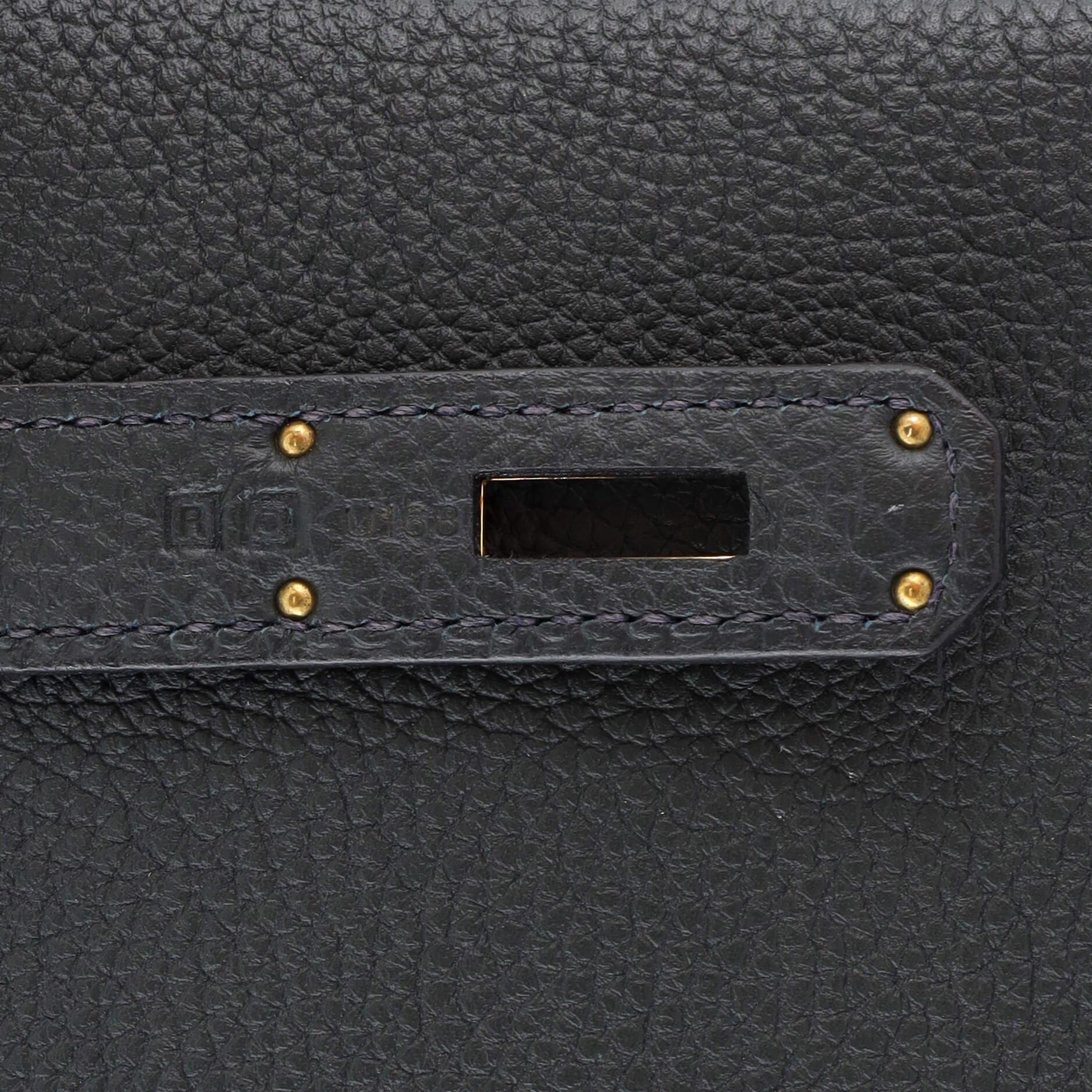 Hermes Birkin Handbag Bleu Orage Togo with Gold Hardware 30 3