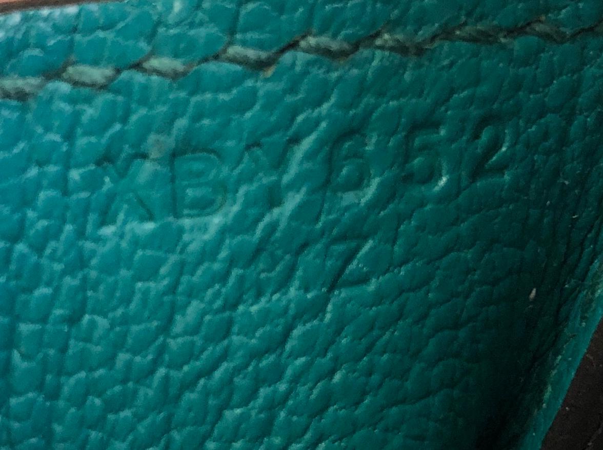 Hermes Birkin Handbag Bleu Paon Chevre Mysore With Palladium Hardware 30  4