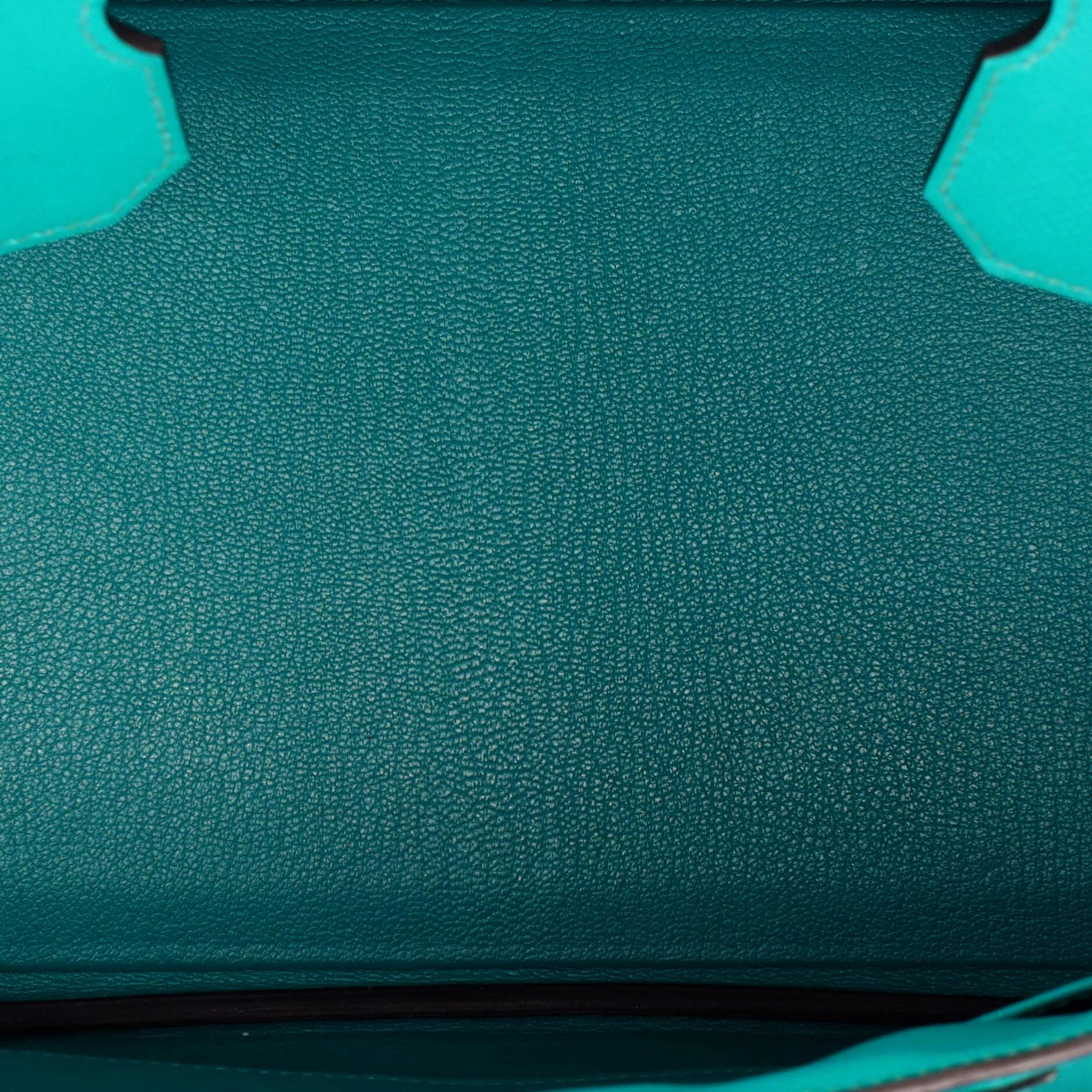 Hermes Birkin Handbag Bleu Paon Epsom with Gold Hardware 30 1