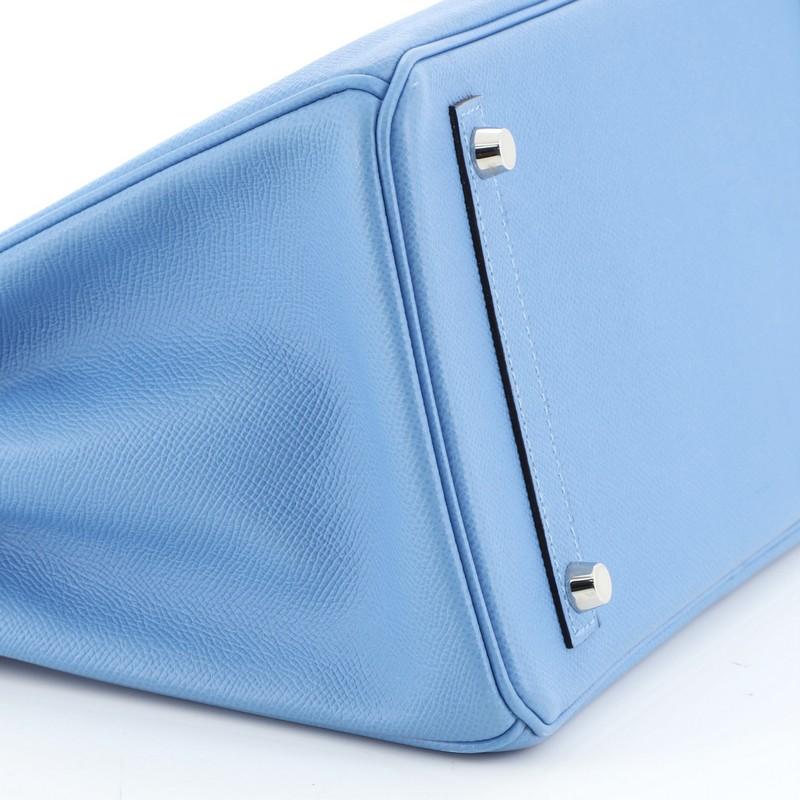 Hermes Birkin Handbag Bleu Paradis Epsom with Palladium Hardware 30 1