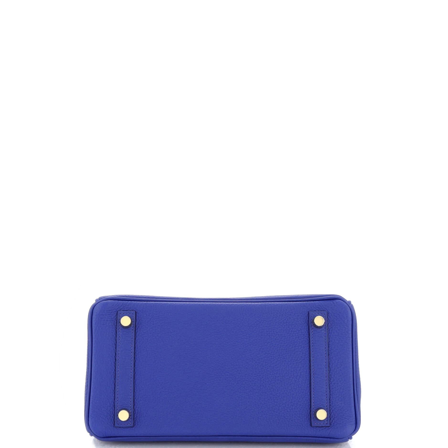 Hermes Birkin Handbag Bleu Royal Togo with Gold Hardware 25 1